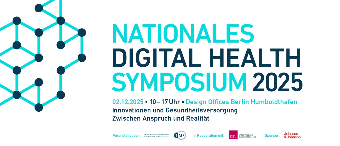 Nationales Digital Health Symposiums 2025 Das Banner des Nationales Digital Health Symposiums 2025