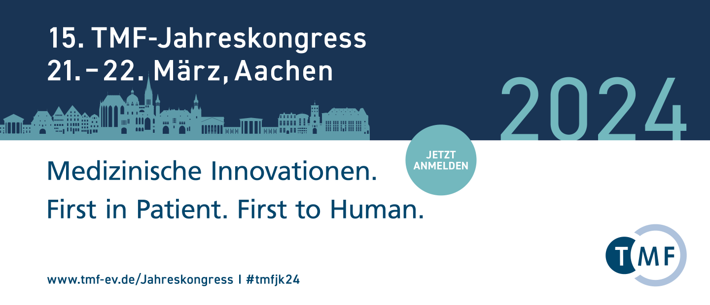 Der 15. TMF-Jahreskongress 2024 vom 21. bis 22. März in Aachen