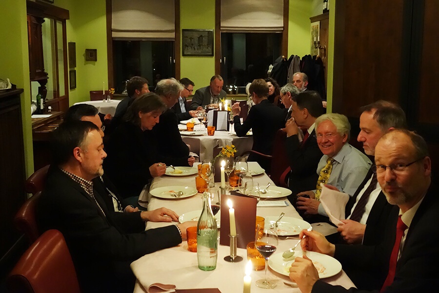 Das Abendessen beim TMF-Jahreskongress 2015
