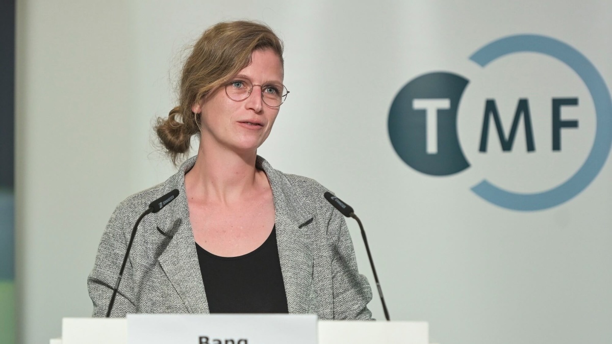 Dr. Corinna Bang auf dem Biobanken-Symposium 2023