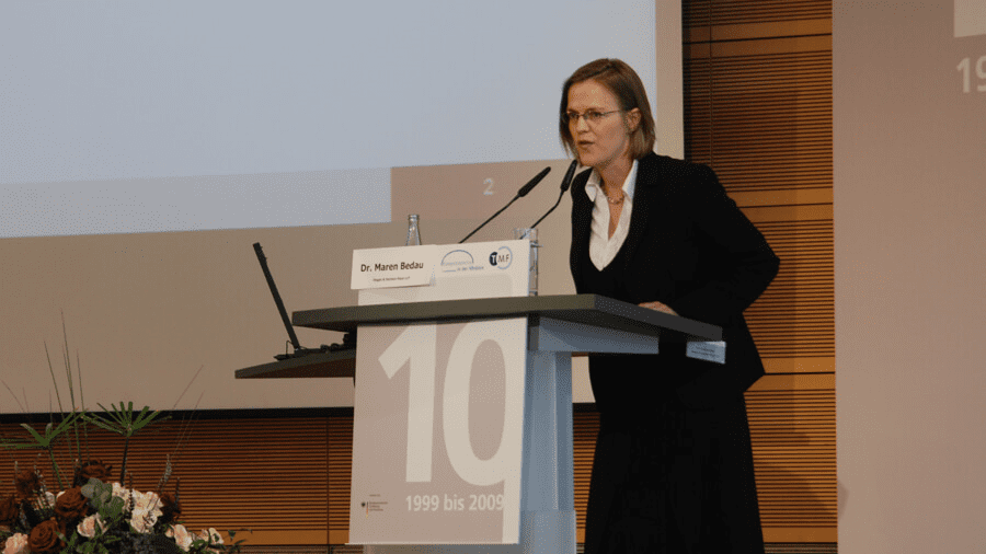 Dr. Maren Bedau beim Statussymposium der Kompetenznetze in der Medizin