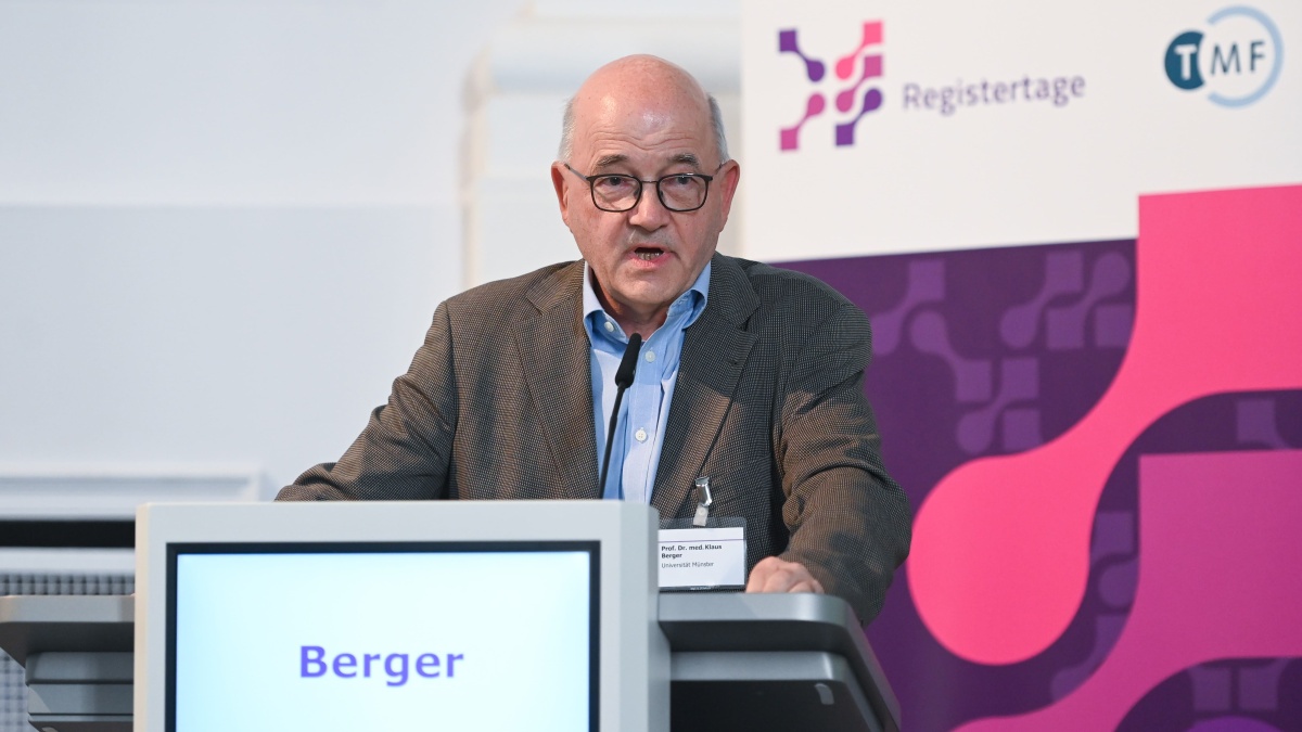 Prof. Dr. med. Klaus Berger auf den Registertagen 2024