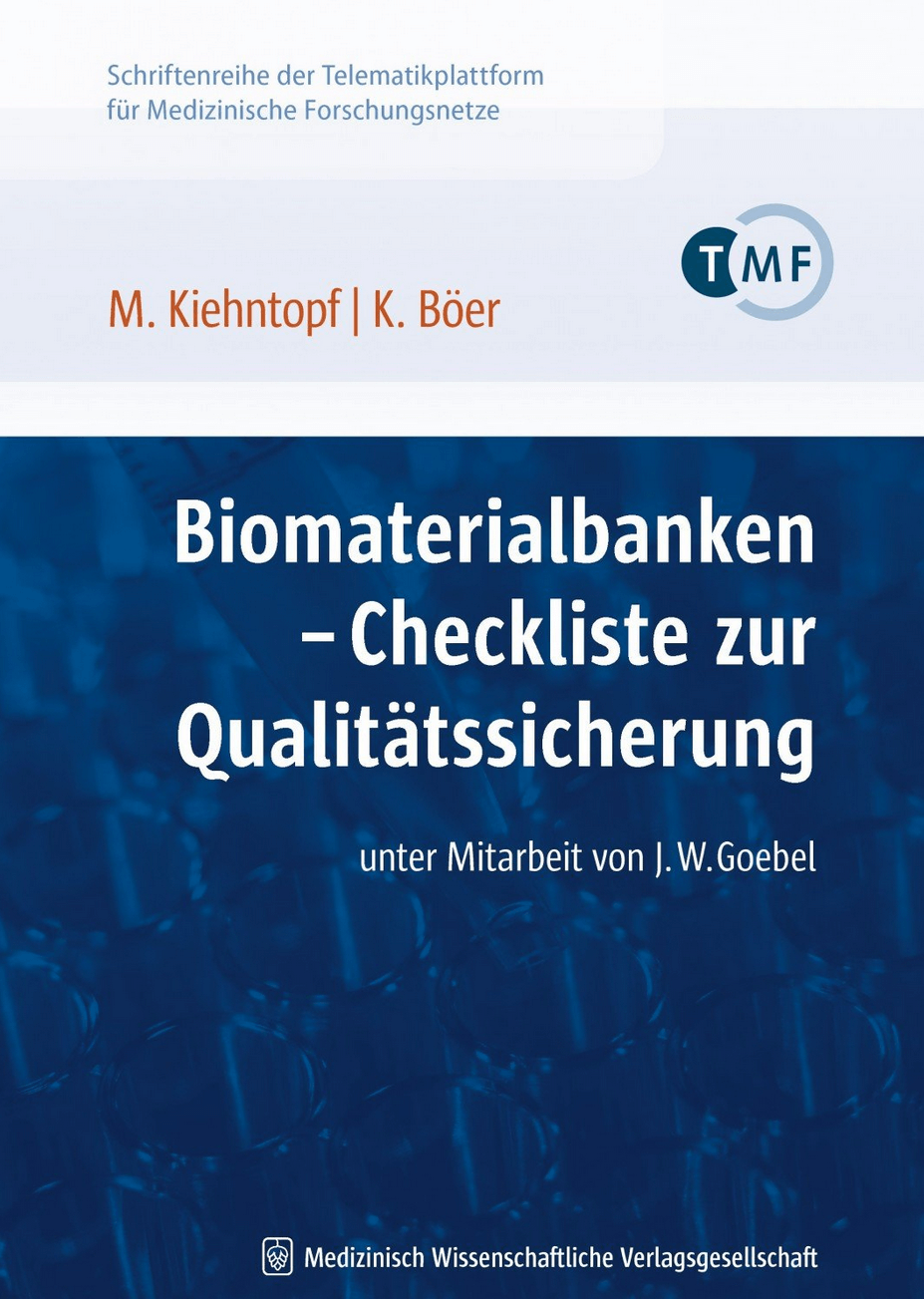 Cover TMF-Schriftenreihe Biomaterialbanken