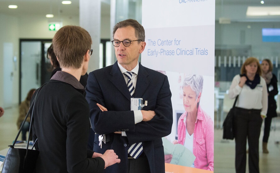 Eine Unterhaltung im Clinical Research Center Hannover