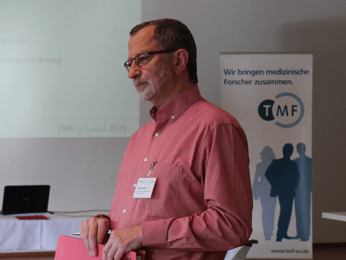 Prof. Dr. Jürgen Goebel bei der TMF-School 2015