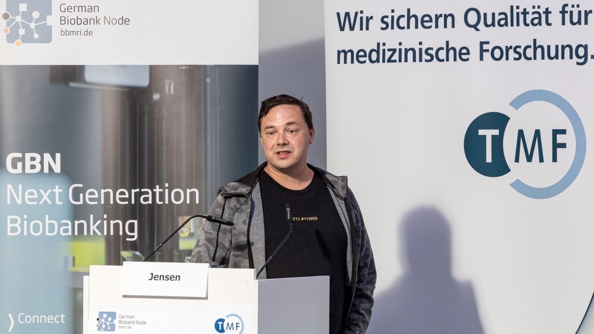 Anders Jensen auf dem Biobanken-Symposium 2023