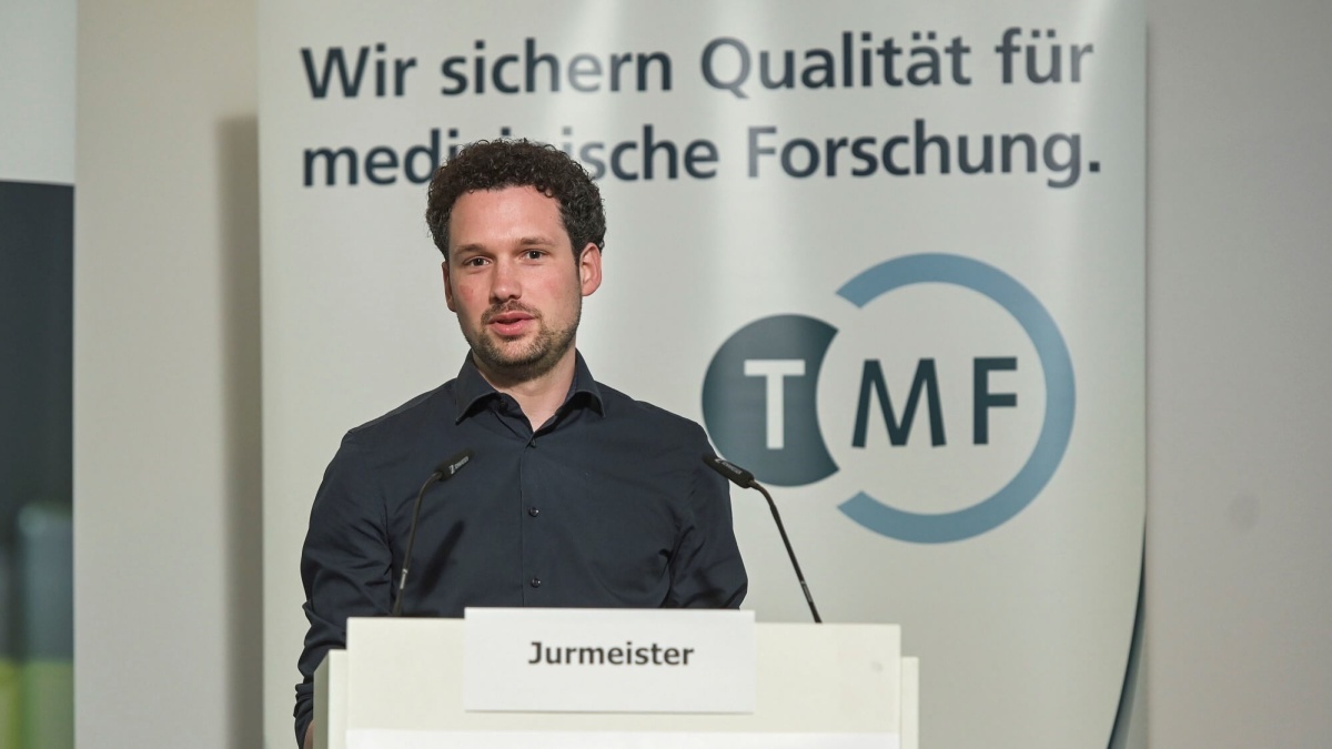 Prof. Dr. Philipp Jurmeister auf dem Biobanken-Symposium 2023