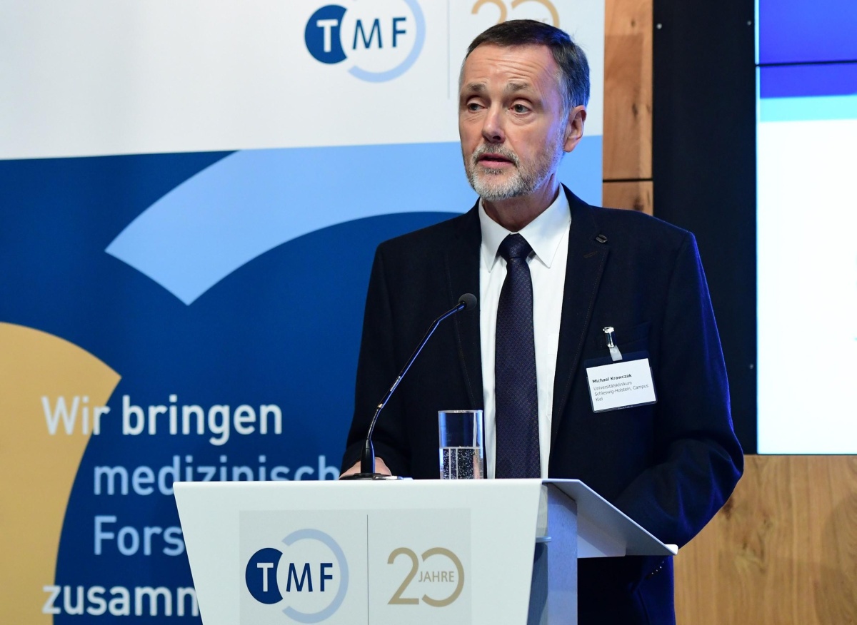 Prof. Dr. Michael Krawczak bei der TMF Mitgliederversammlung 2020