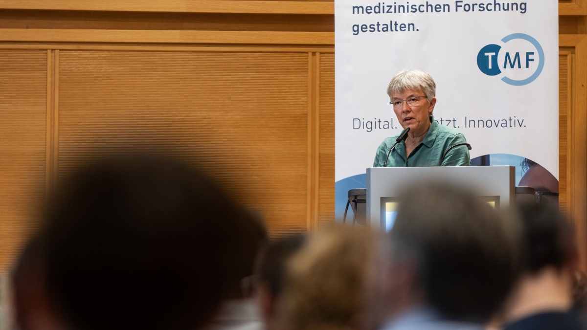 Heike Lehmann auf dem Biobanken-Symposium 2024