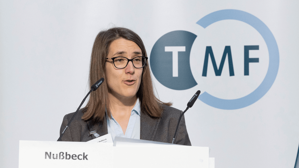 PD Dr. Sara Nußbeck auf dem Biobanken-Symposium 2023