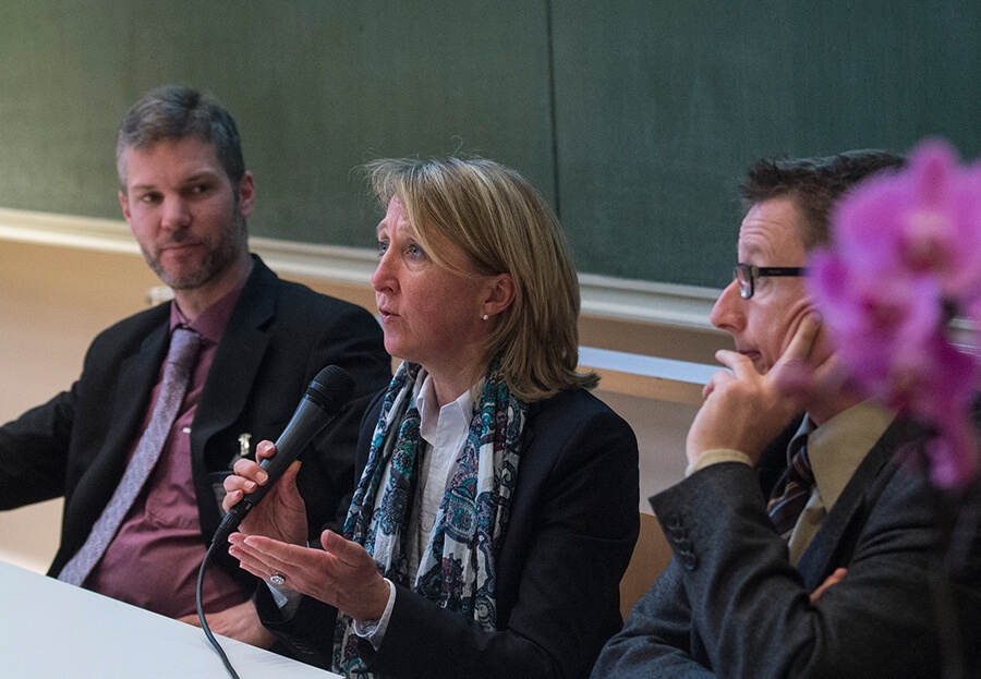 Eine Podiumsdiskussion beim TMF-Jahreskongress 2015