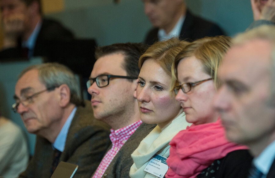 Die Zuschauer der Podiumsdiskussion beim TMF-Jahreskongress 2015