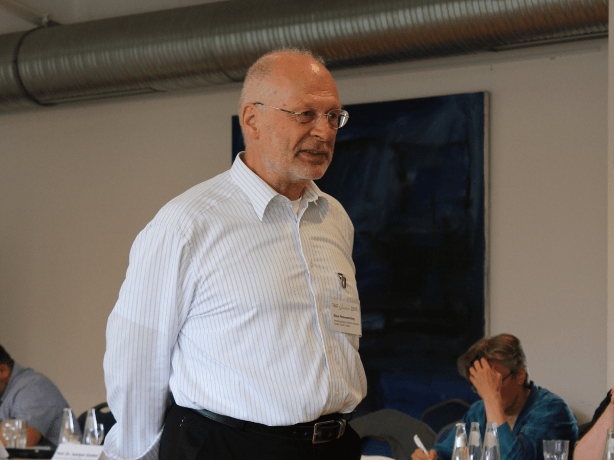 Prof. Dr. Klaus Pommerening bei der TMF-School 2015