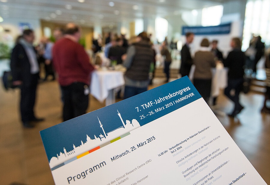 Ein Ausschnitt des Flyers vom TMF-Jahreskongress 2015