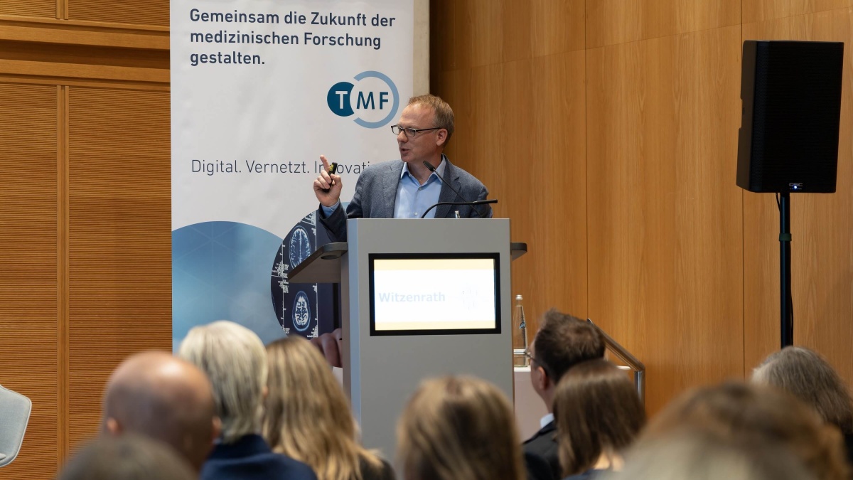 Prof. Dr. Martin Witzenrath auf dem Biobanken-Symposium 2024