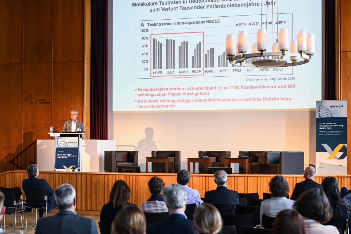 Prof. Dr. Jürgen Wolfs Vortrag beim genomDE-Symposium 2022