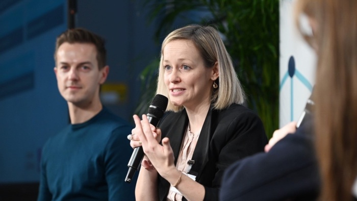 Prof. Dr. Louisa Specht-Riemenschneider auf dem Nationalen Digital Health Symposium 2024