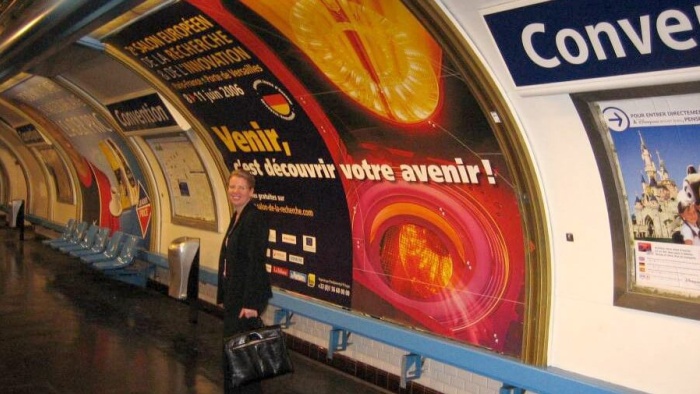 Werbung in der Pariser U-Bahn