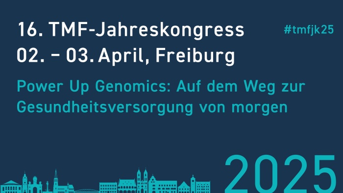 Der 16. TMF-Jahreskongress 2025 am 2. bis 3. April in Freiburg.